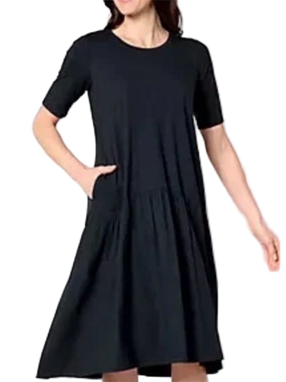 353. NWOT WOMENS LOGO BY LORI GOLDSTEIN XLP DETAIL DRESS - Picture 1 of 6